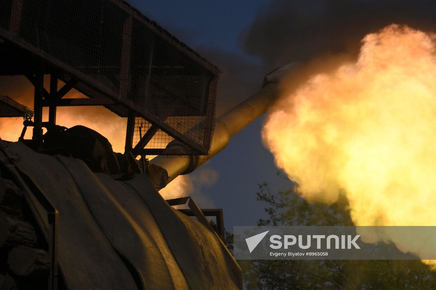 Russia Ukraine Military Operation Artillery Unit