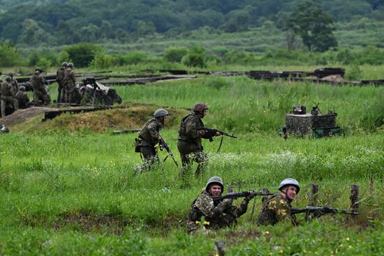 Russia Navy Marines Drills
