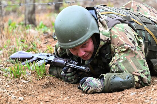 Russia Navy Marines Drills