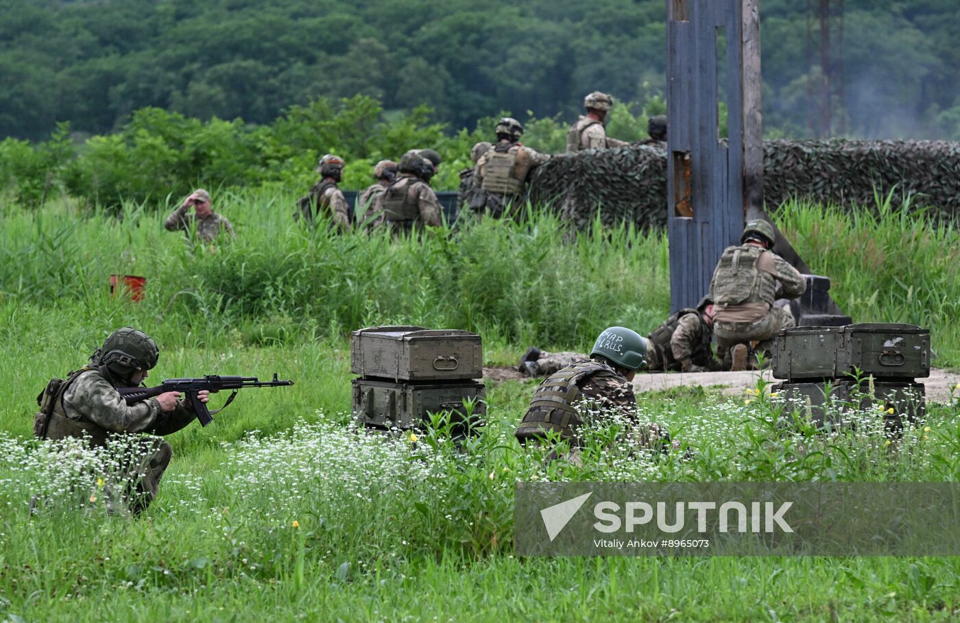 Russia Navy Marines Drills