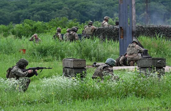 Russia Navy Marines Drills