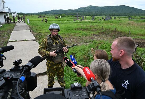 Russia Navy Marines Drills