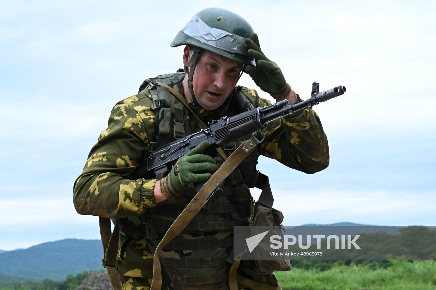 Russia Navy Marines Drills