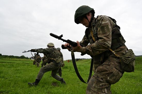 Russia Navy Marines Drills