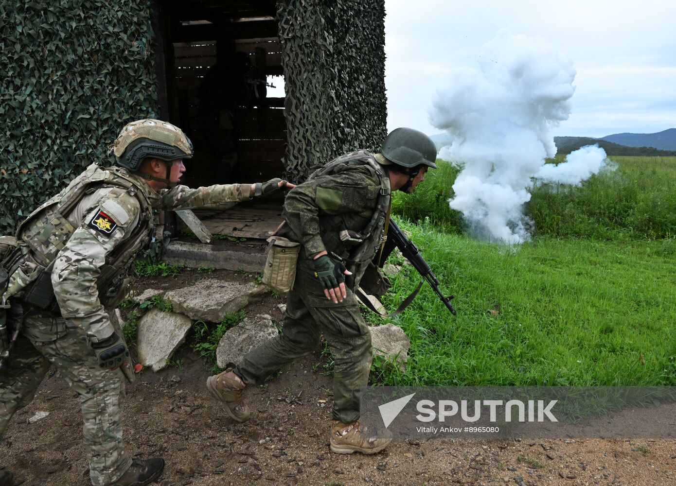 Russia Navy Marines Drills