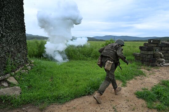 Russia Navy Marines Drills