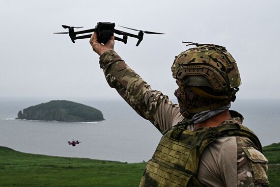 Russia Navy Marines Drills