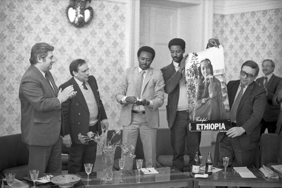 Party delegation from Ethiopia visit USSR
