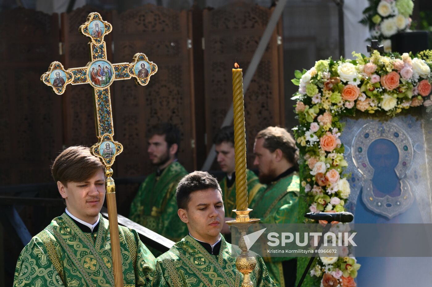 Russia Religion St Sergius Relics Uncovering Feast
