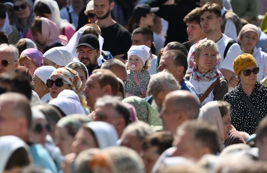 Russia Religion St Sergius Relics Uncovering Feast
