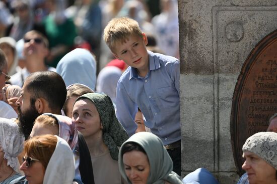Russia Religion St Sergius Relics Uncovering Feast