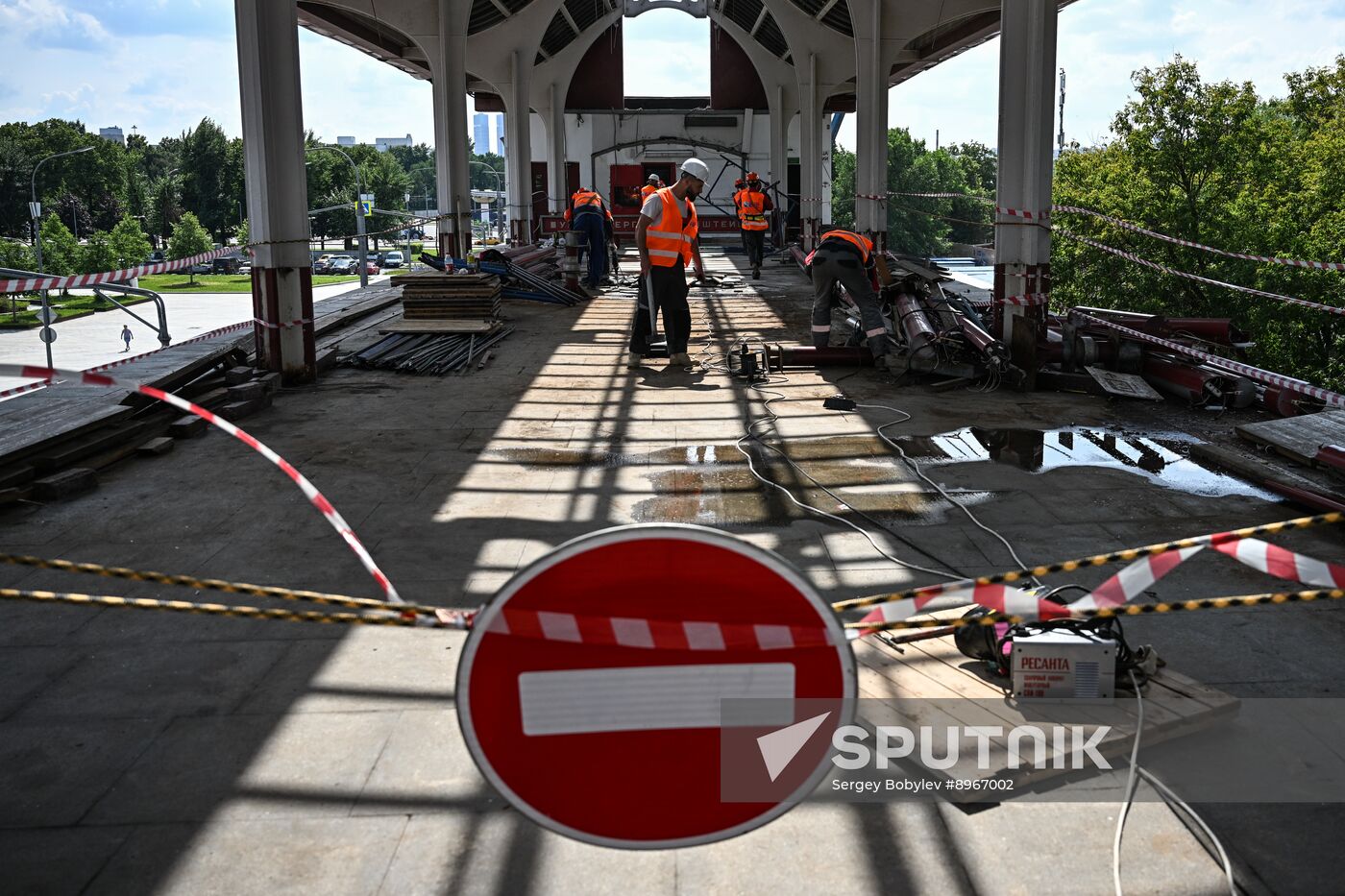 Russia Moscow Monorail Closure