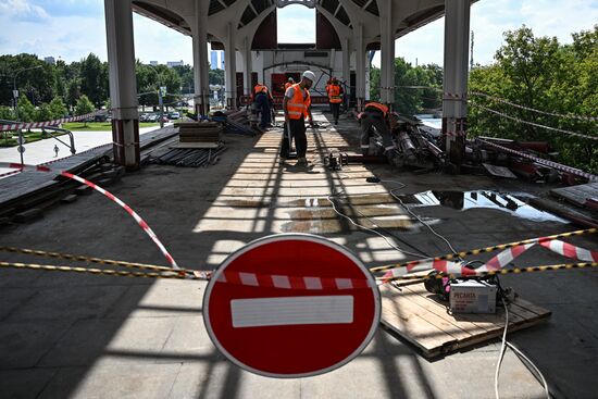 Russia Moscow Monorail Closure