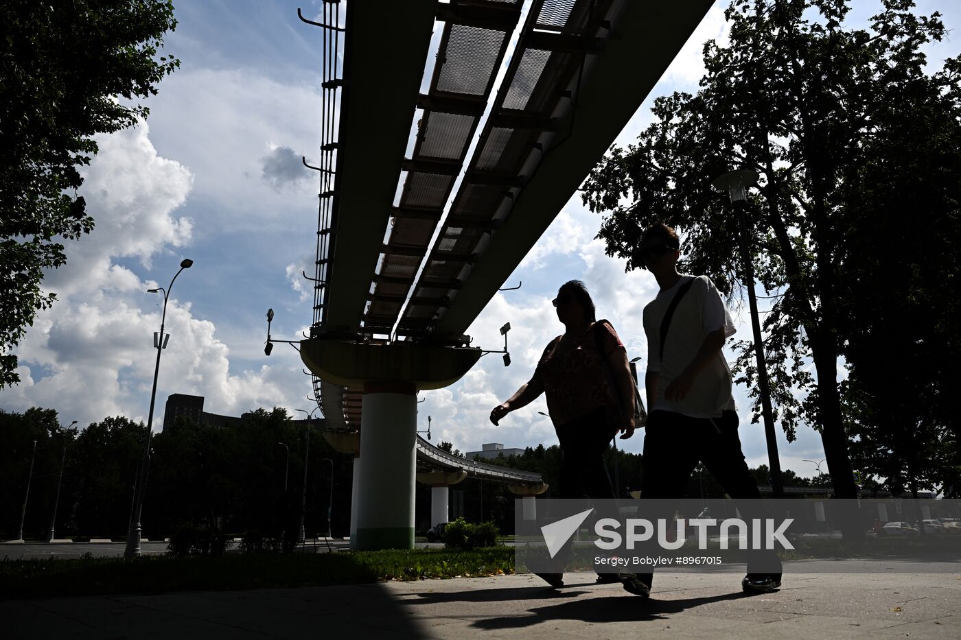 Russia Moscow Monorail Closure