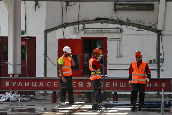 Russia Moscow Monorail Closure