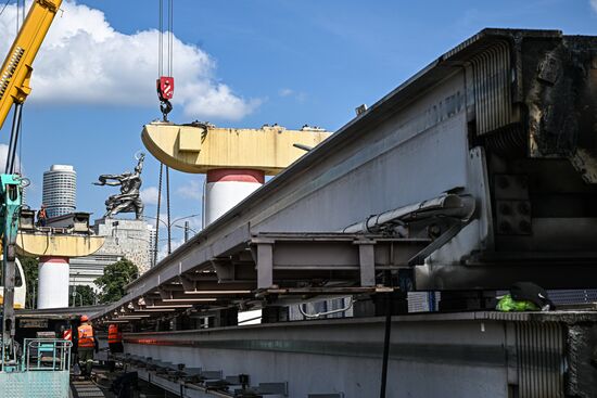 Russia Moscow Monorail Closure