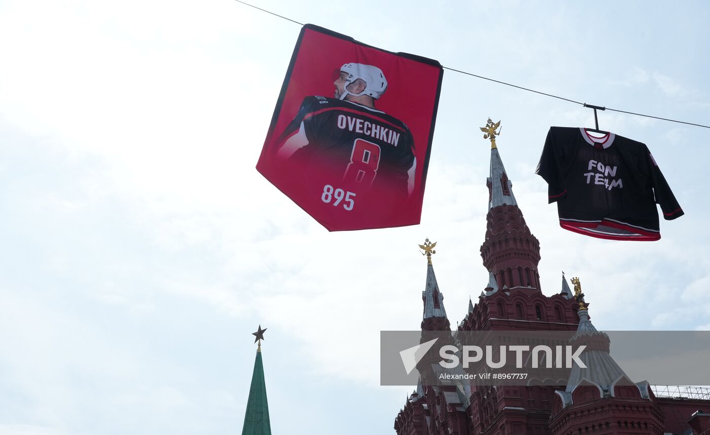 Russia Ice Hockey Ovechkin NHL Career Goal Record
