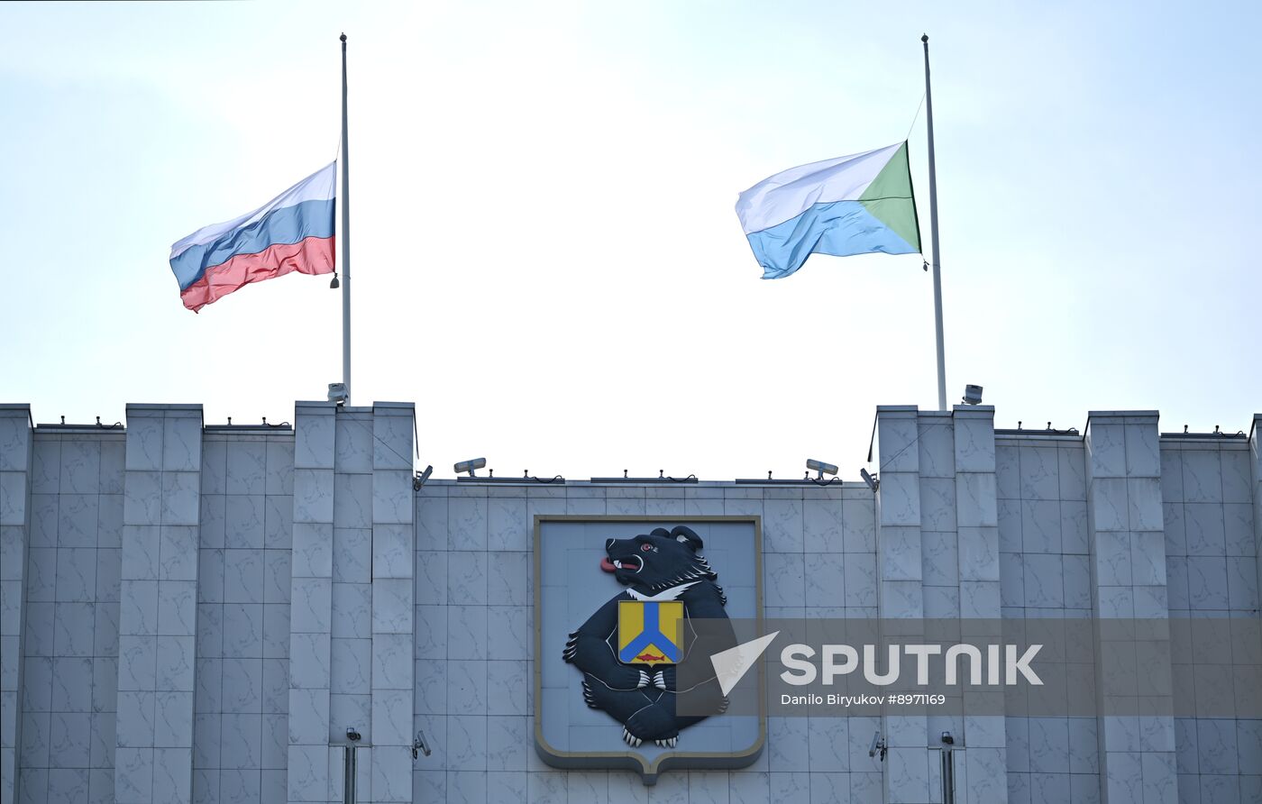 Russia Plane Crash Mourning Events