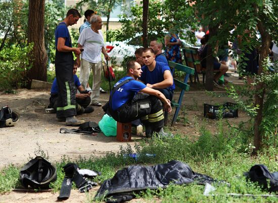 Russia Gas Explosion