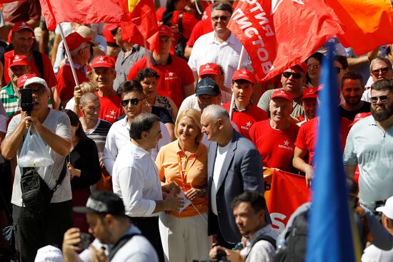 Moldova Opposition Rally