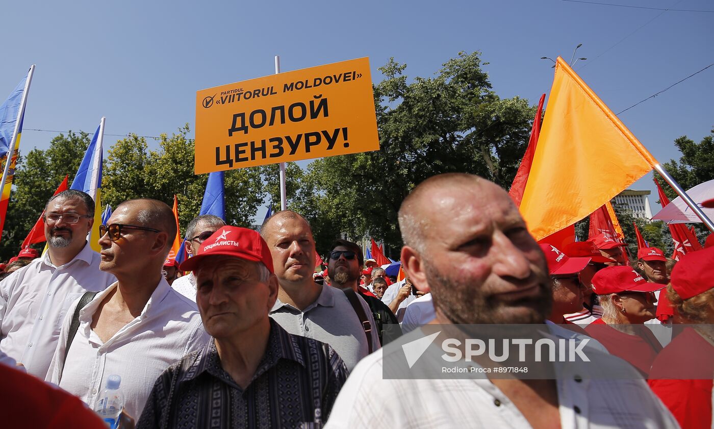 Moldova Opposition Rally