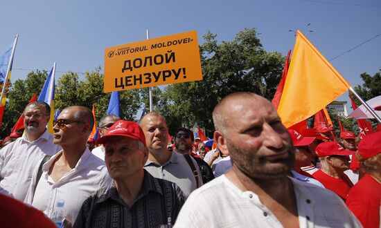 Moldova Opposition Rally