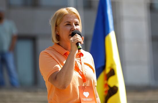 Moldova Opposition Rally