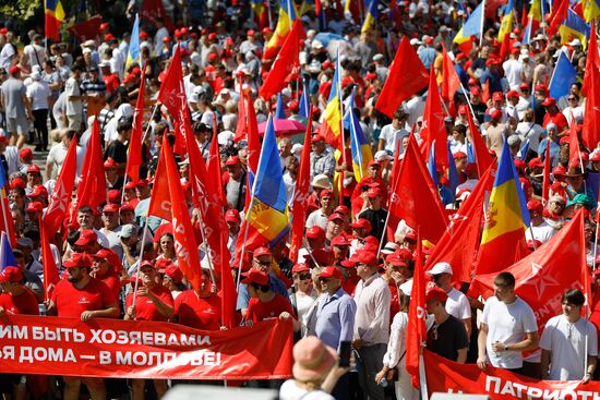Moldova Opposition Rally