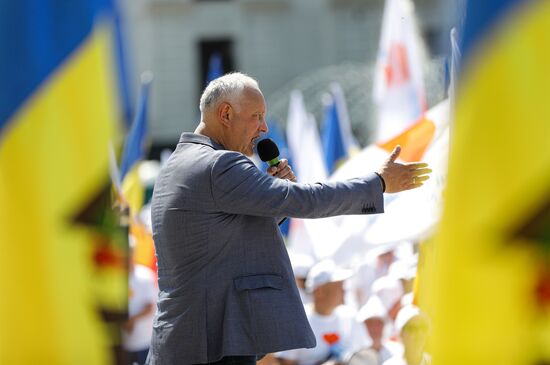 Moldova Opposition Rally