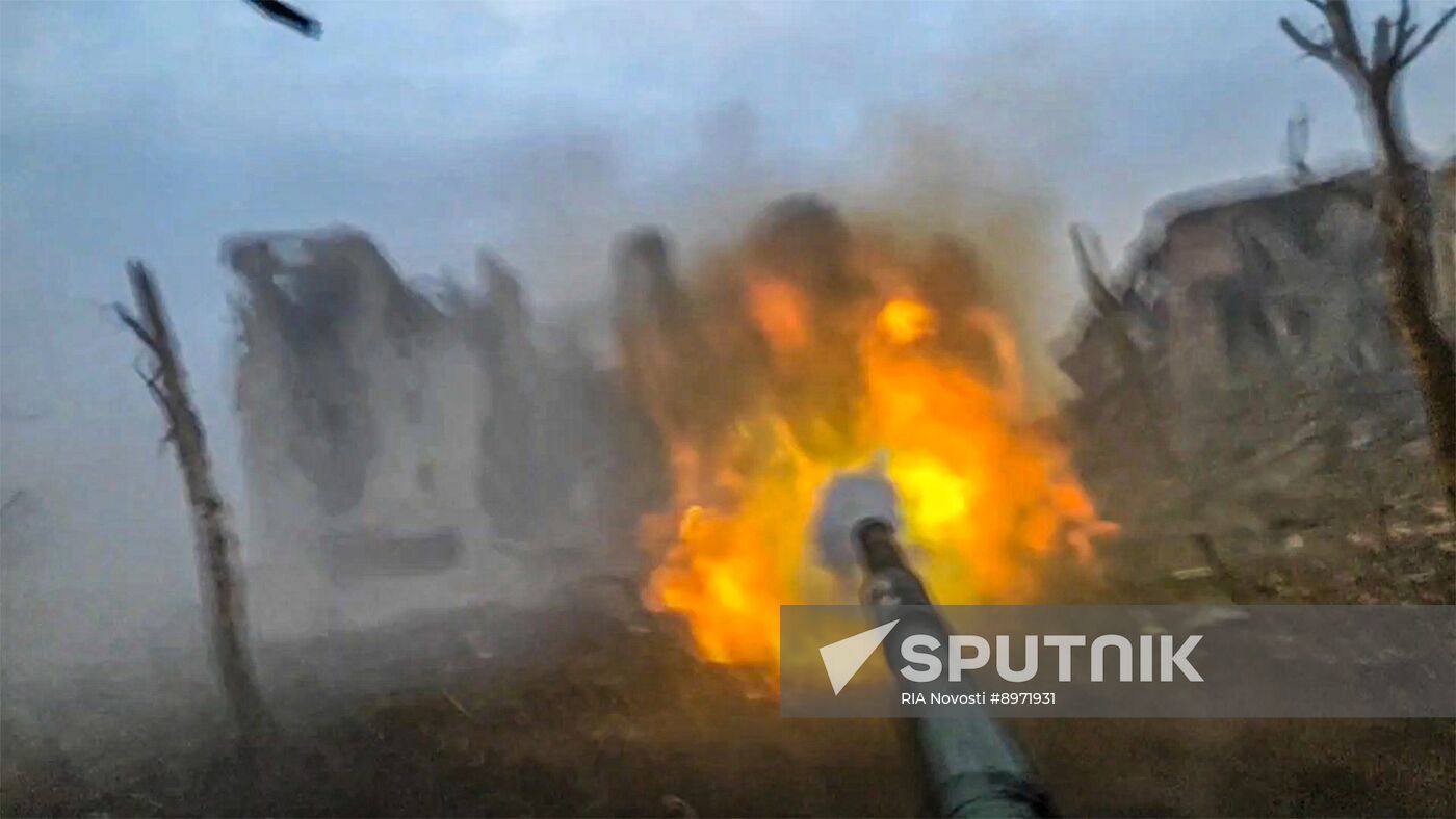 Russia Ukraine Military Operation Tank Unit