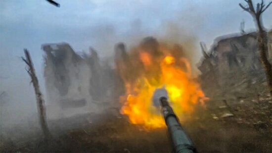 Russia Ukraine Military Operation Tank Unit