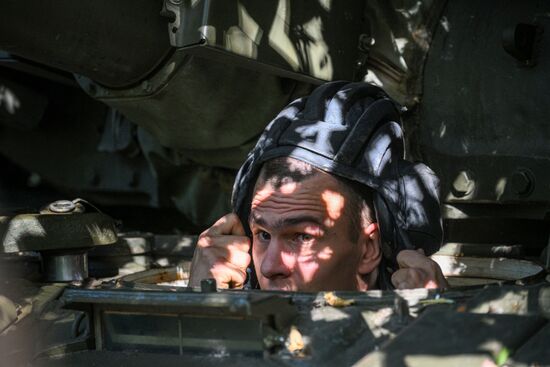 Russia Ukraine Military Operation Tank Unit