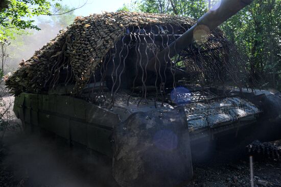 Russia Ukraine Military Operation Tank Unit