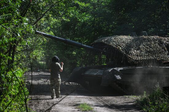 Russia Ukraine Military Operation Tank Unit