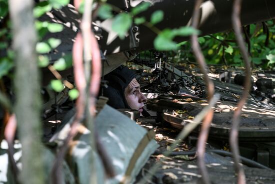 Russia Ukraine Military Operation Tank Unit