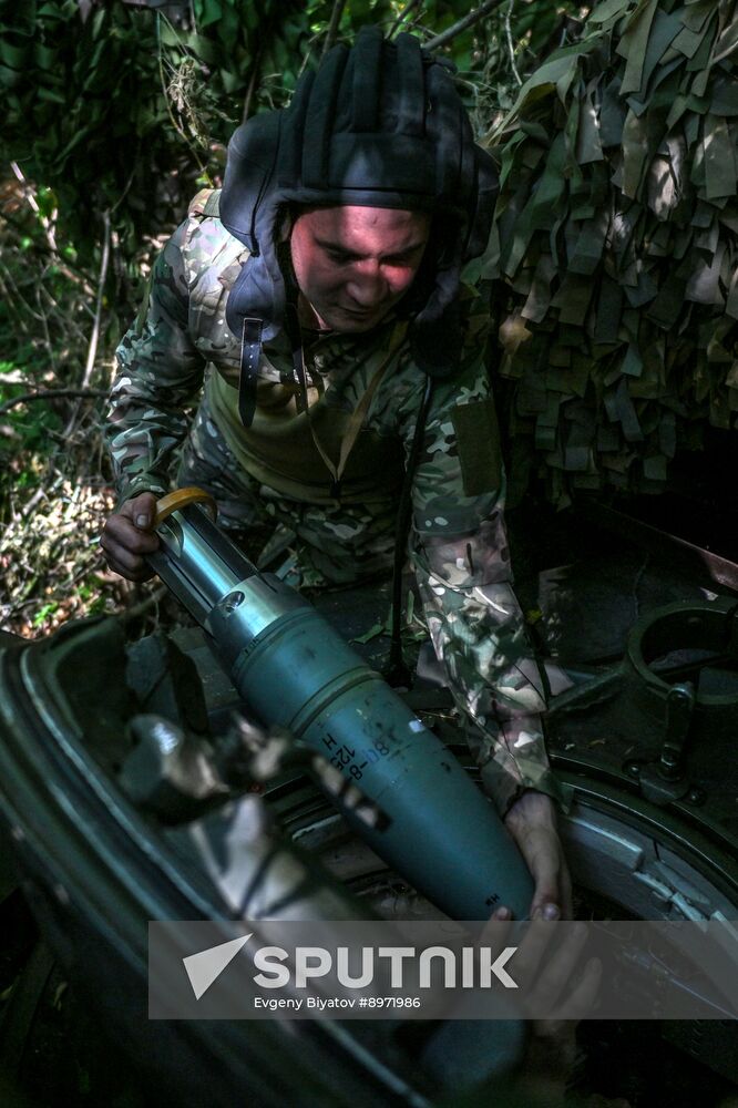Russia Ukraine Military Operation Tank Unit