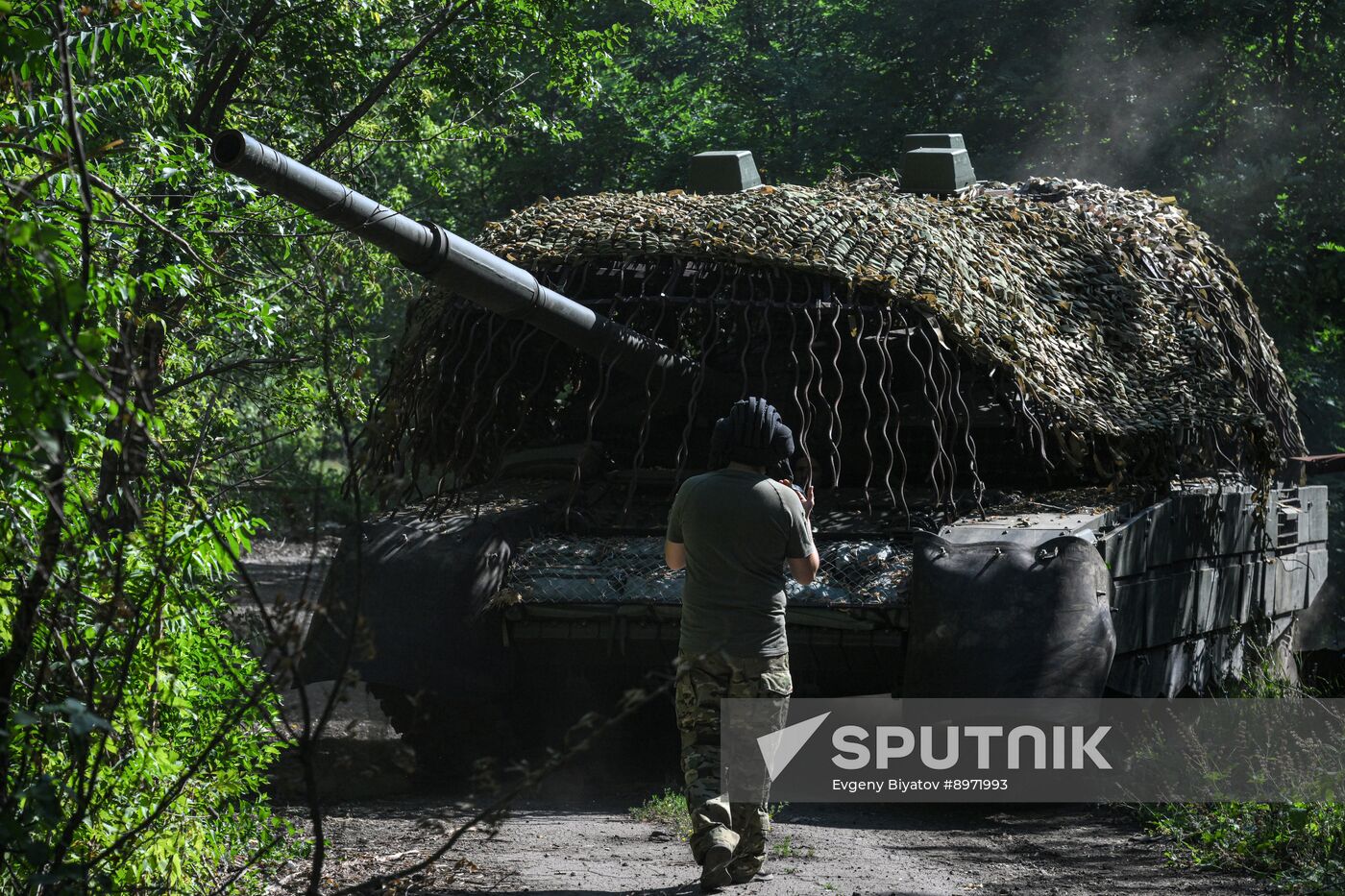 Russia Ukraine Military Operation Tank Unit