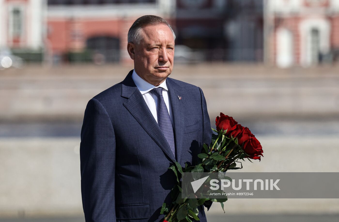 Russia Navy Day Flower Laying