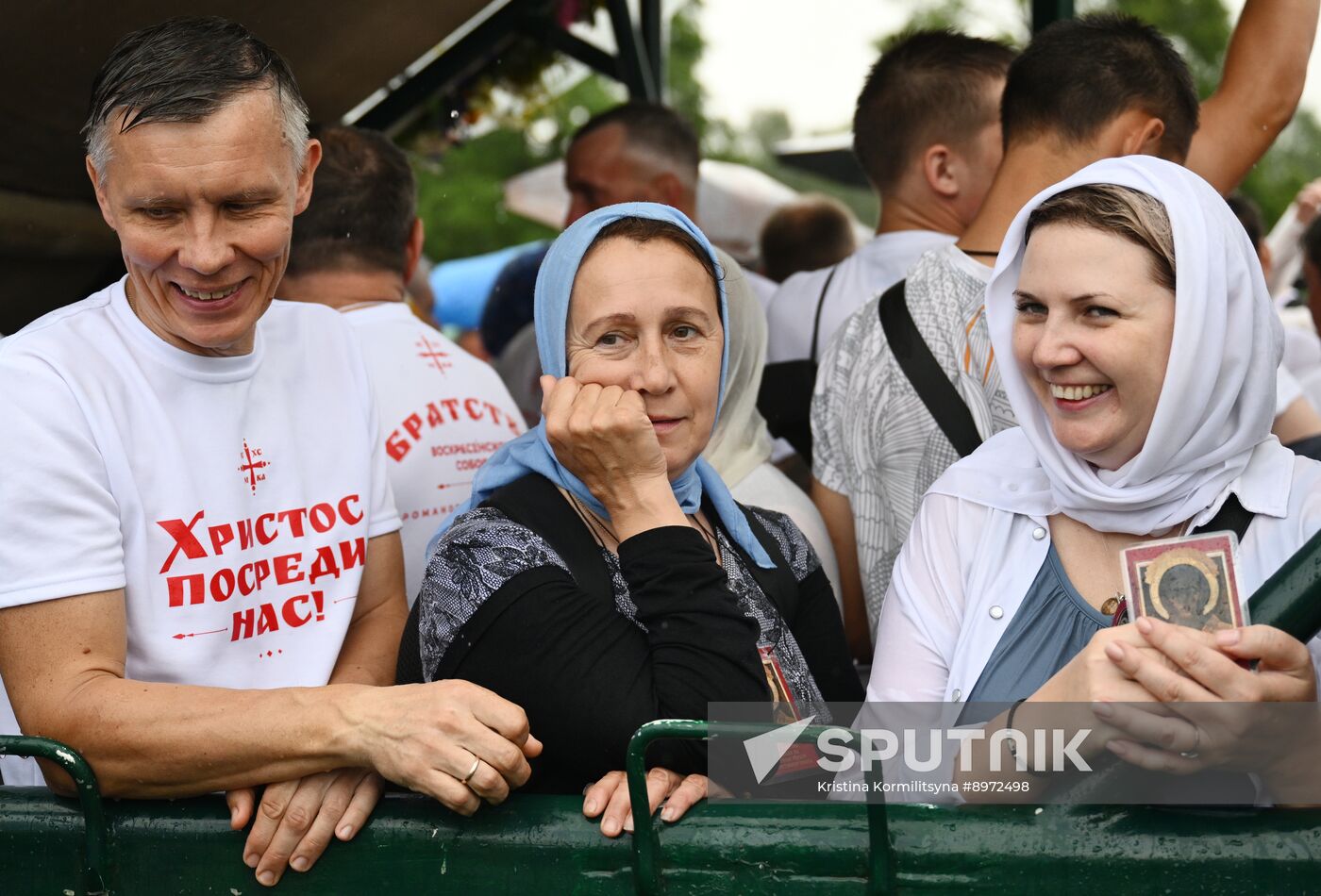 Russia Religion All Merciful Savior Icon Procession