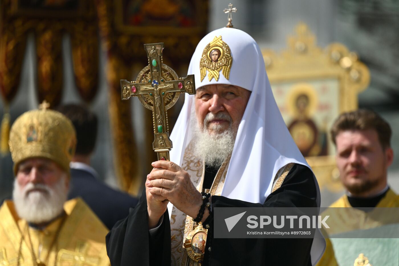Russia Religion Patriarch Rus Baptism Day