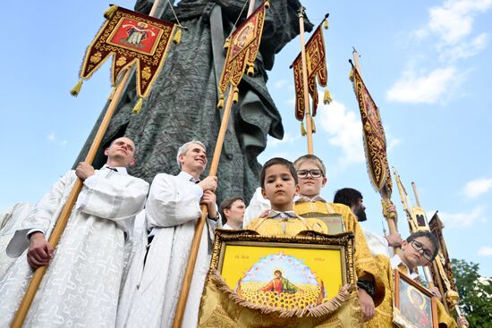 Russia Religion Patriarch Rus Baptism Day