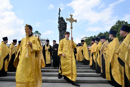 Russia Religion Patriarch Rus Baptism Day