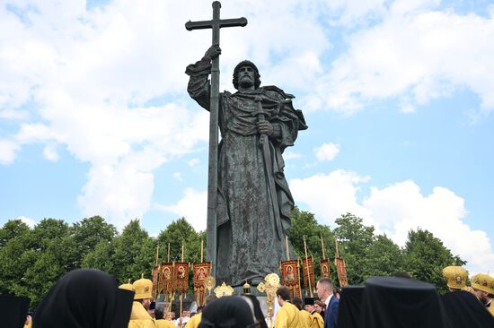 Russia Religion Patriarch Rus Baptism Day