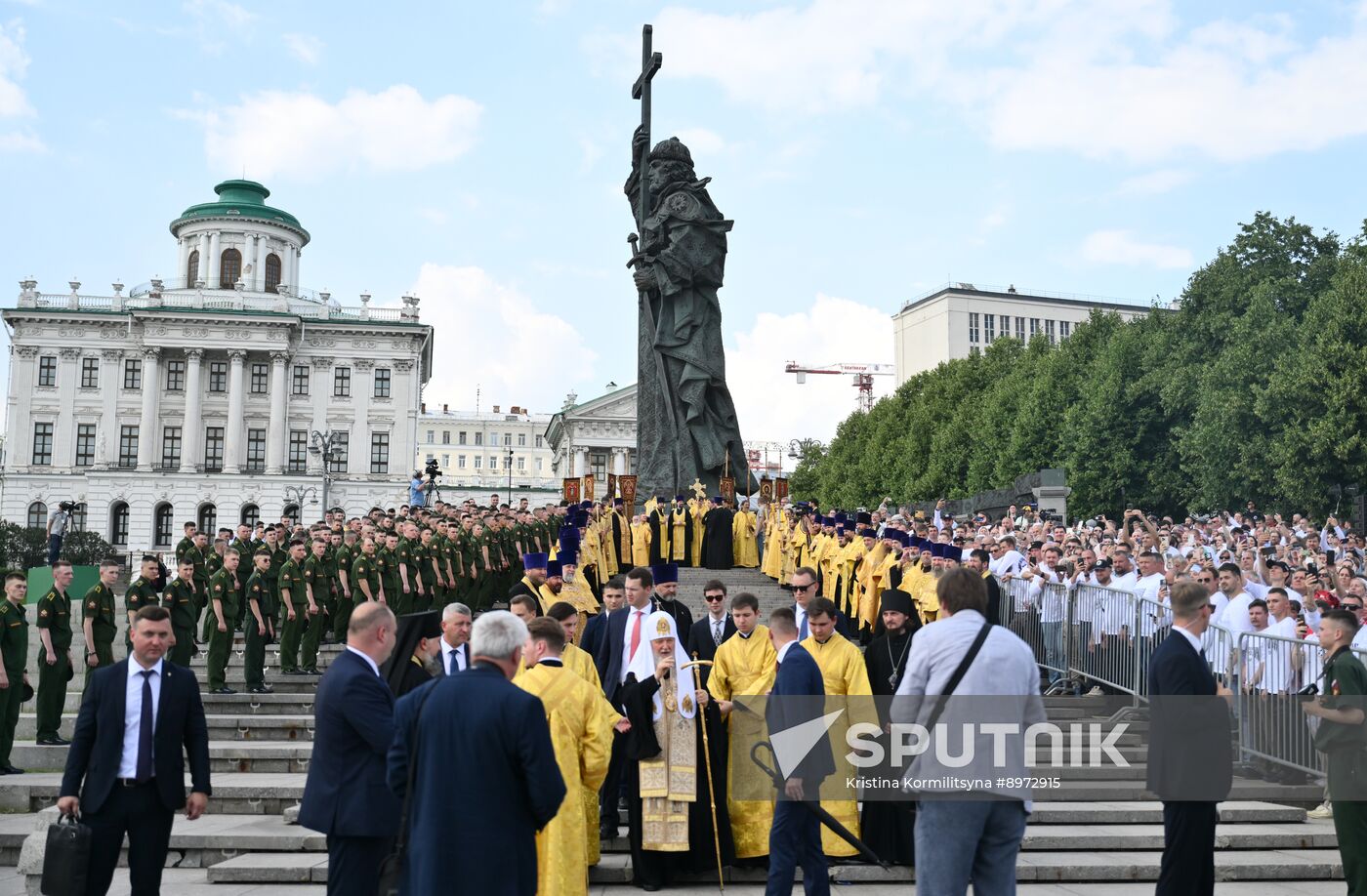 Russia Religion Patriarch Rus Baptism Day