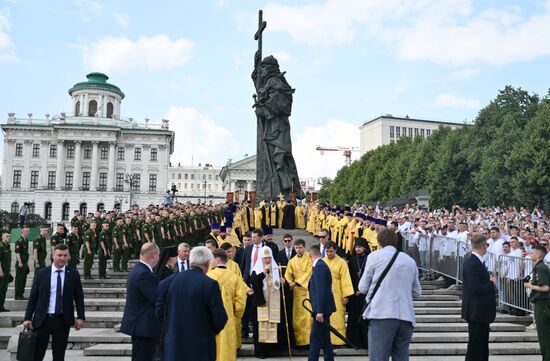 Russia Religion Patriarch Rus Baptism Day