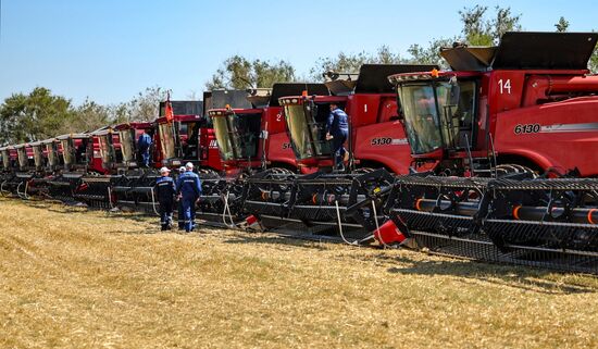 Russia Agriculture Wheat Harvesting