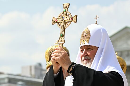 Russia Religion Patriarch Rus Baptism Day