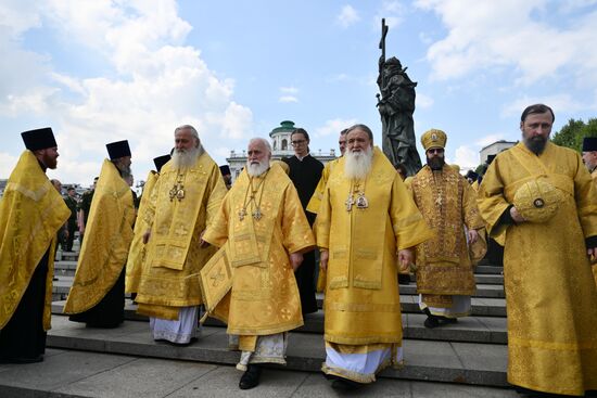 Russia Religion Patriarch Rus Baptism Day