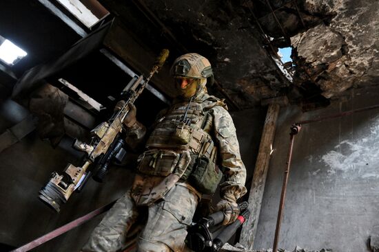 Russia Ukraine Military Operation Snipers Training