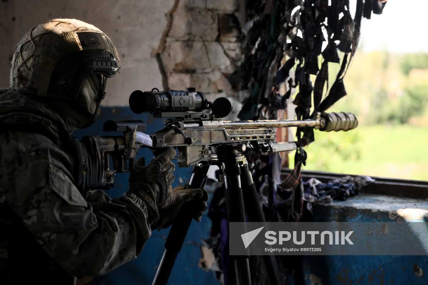 Russia Ukraine Military Operation Snipers Training